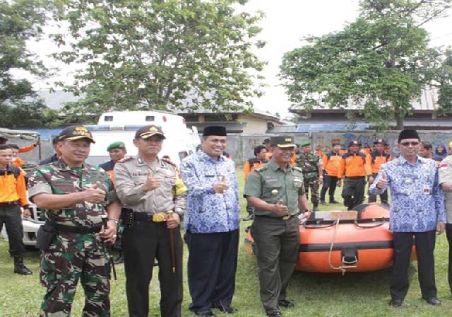 Pj Bupati Irup Upacara  Penanggulangan Bencana Riau