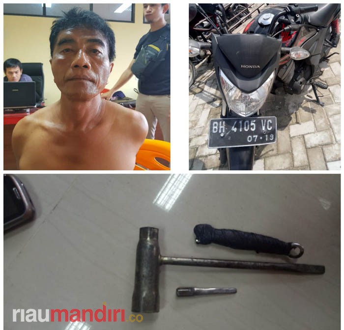 Pelaku Curanmor Dibekuk Saat Patroli di Jl Sudirman Pekanbaru, Begini Kronologinya