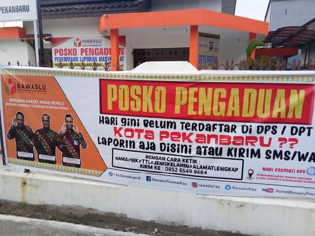 Bawaslu Riau Buka Posko Pengaduan