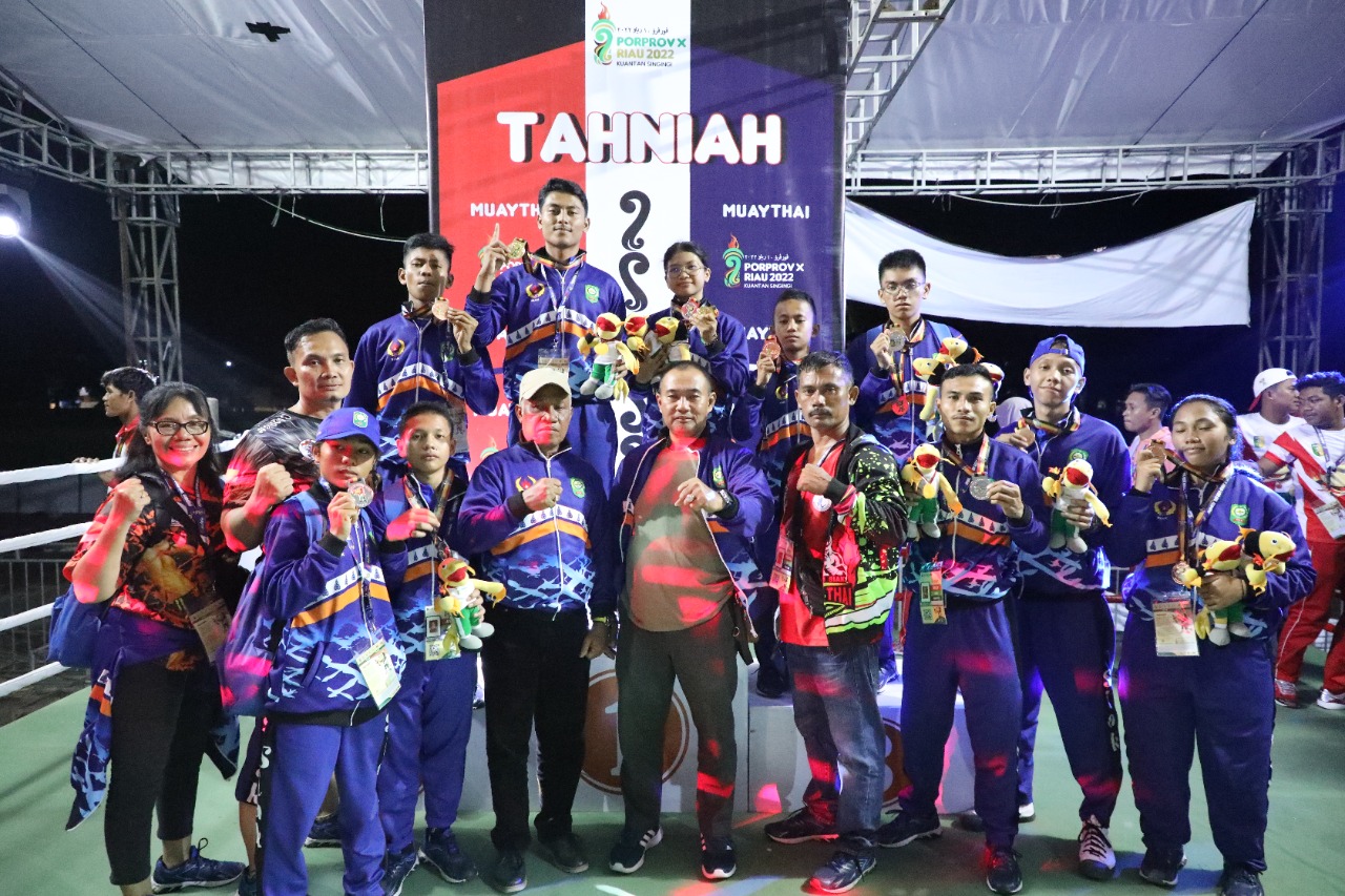 Cabor Muay Thay Siak Rebut 14 Medali Porprov X Riau di Kuansing
