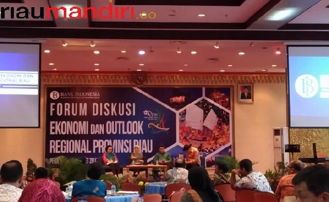 Triwulan Pertama 2017, Pertumbuhan Ekonomi Riau Terendah se Sumatera