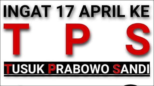 Cawapres 02: Ingat TPS, Ingat Tusuk Prabowo-Sandi