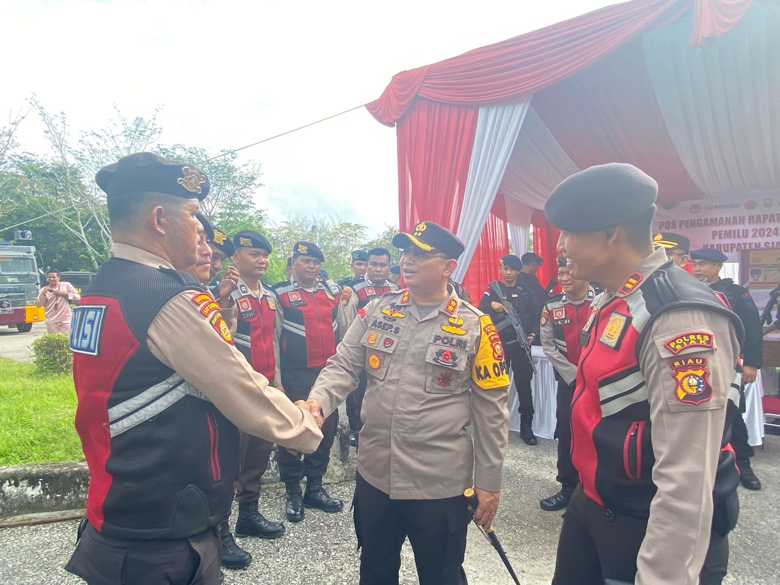 Rapat Pleno Tingkat Kabupaten, Polres Siak Siagakan 150 Personil Gabungan