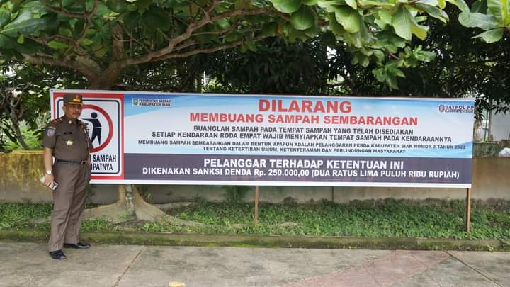 Buang Sampah Sembarangan di Siak Bakal Disanksi