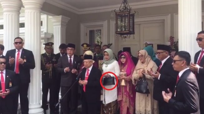 Harga Tas Tangan Istri Ma'ruf Amin saat Pelantikan Presiden yang Jadi Sorotan