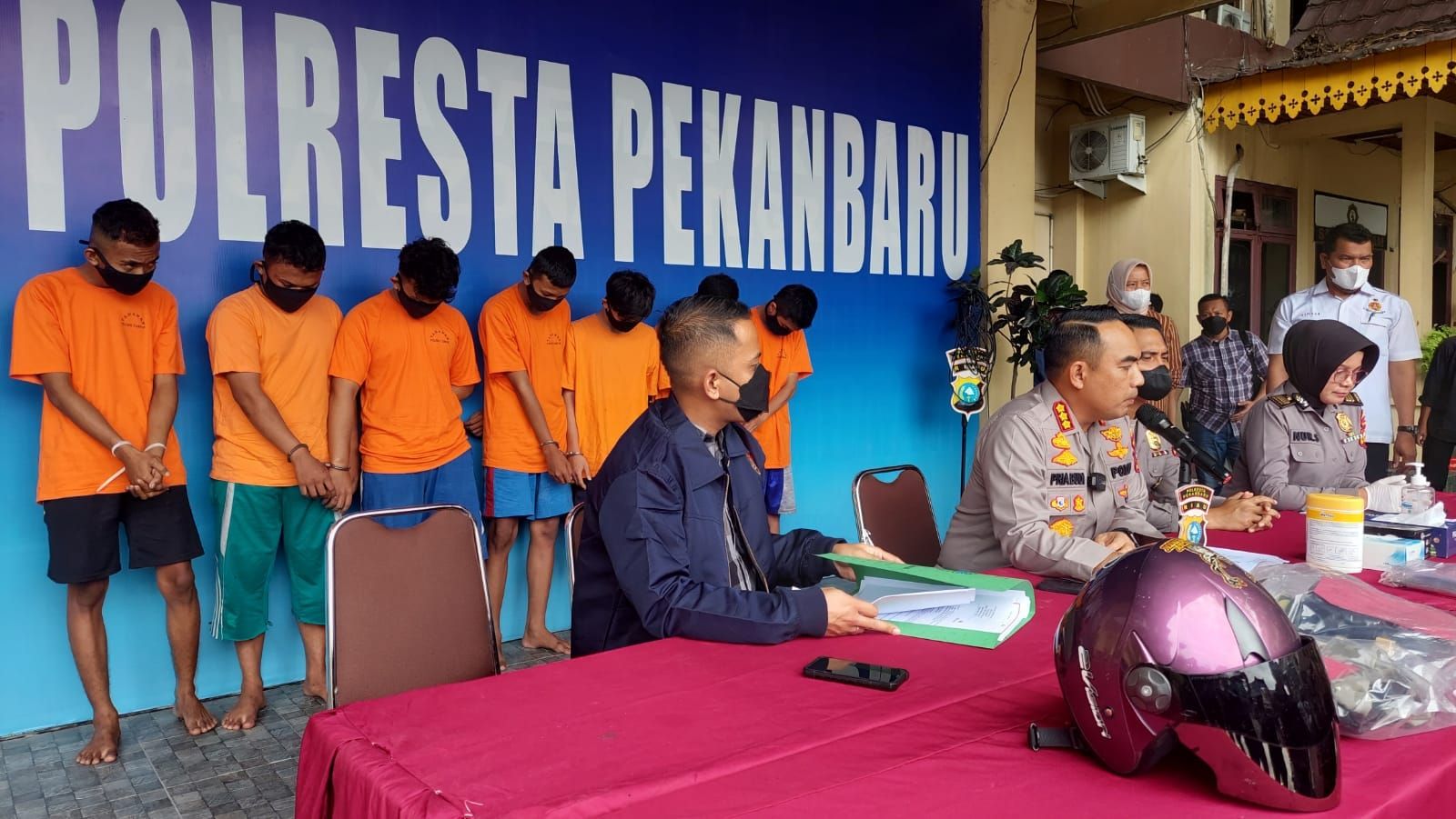 Korban Alami Buta Permanen, Komplotan Geng Motor di Pekanbaru Dibekuk Polisi