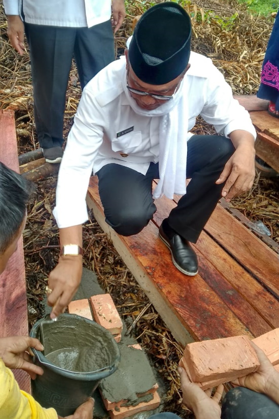 Wakaf Pribadi, Bupati Suyatno Letakkan Batu Pertama Musala Al Marhamah MAN 1 Bagansiapiapi