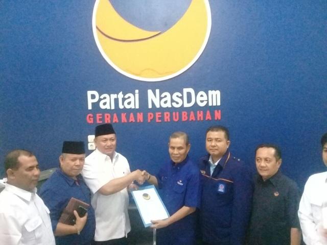Mendaftar ke NasDem, Eddy Tanjung Optimis Bertarung di Pilgubri 2018