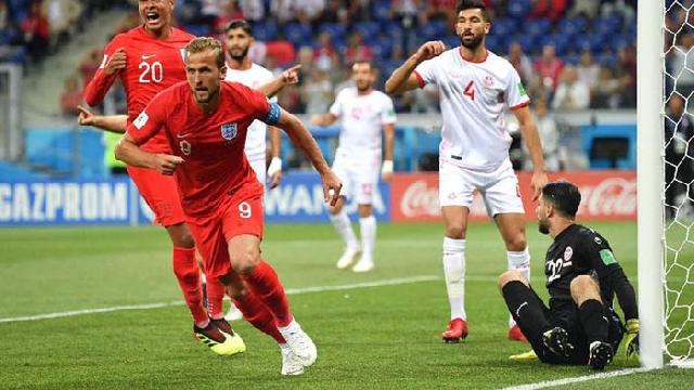 Harry Kane Dua Gol, Inggris Tundukkan Tunisia 2-1