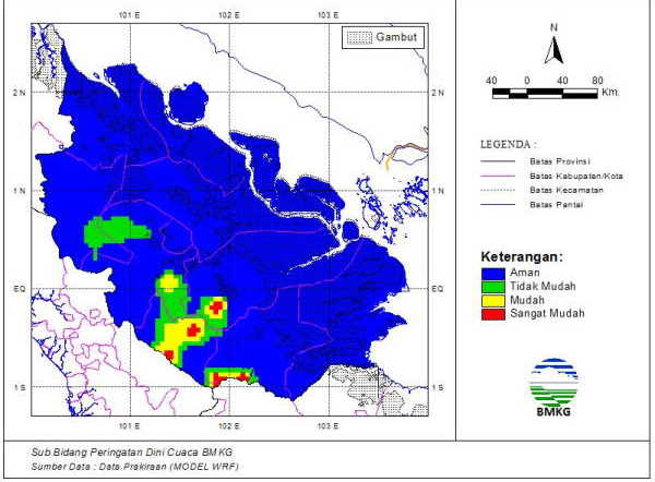 Titik Panas Karhutla Bermunculan di Riau