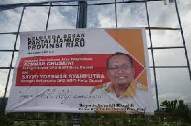 Ketua DPD Hanura Riau Jadi Tersangka