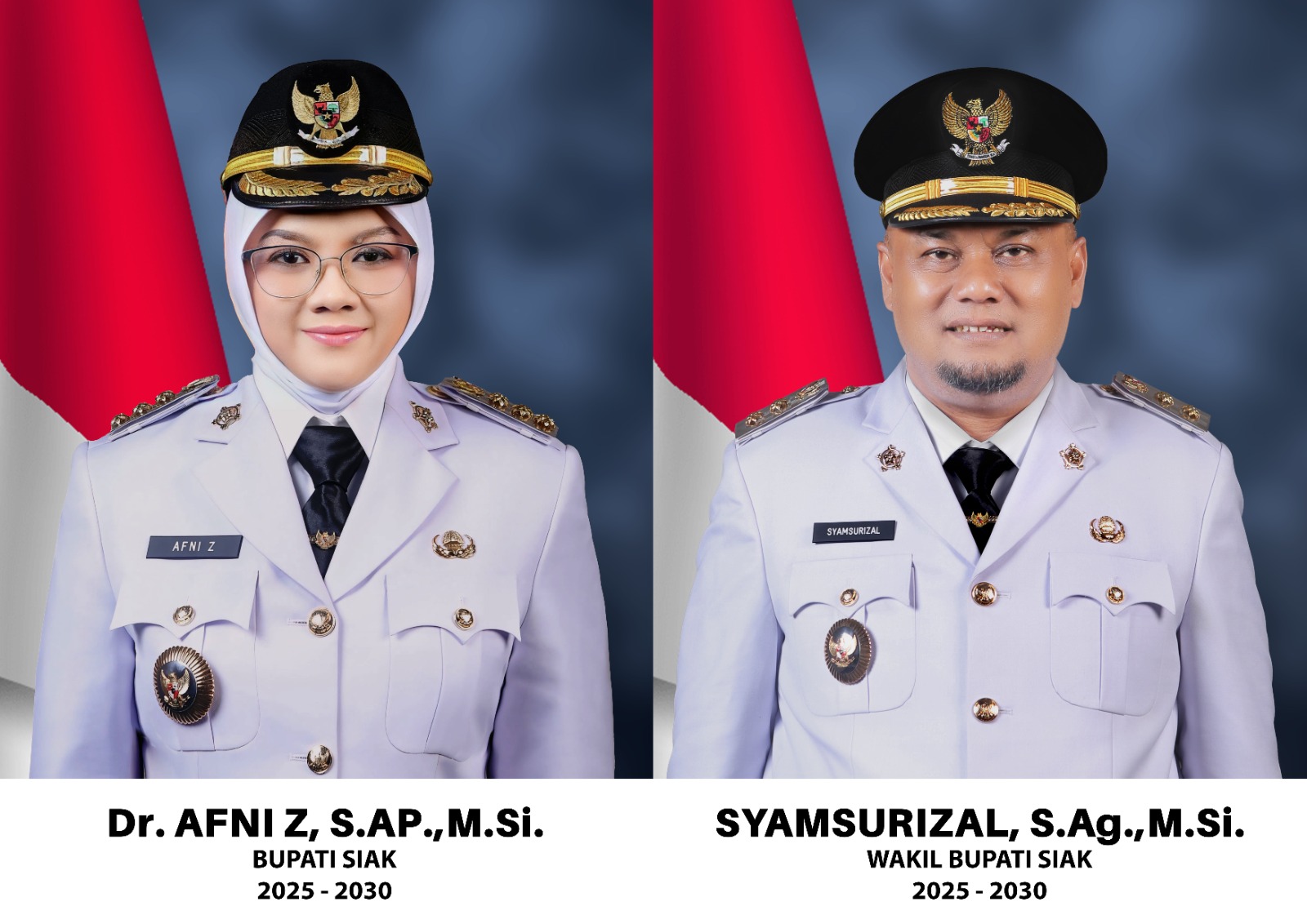 SK Diteken Mendagri, Afni-Syamsurizal Dilantik Sebagai Bupati dan Wakil Bupati Siak 4 Juni