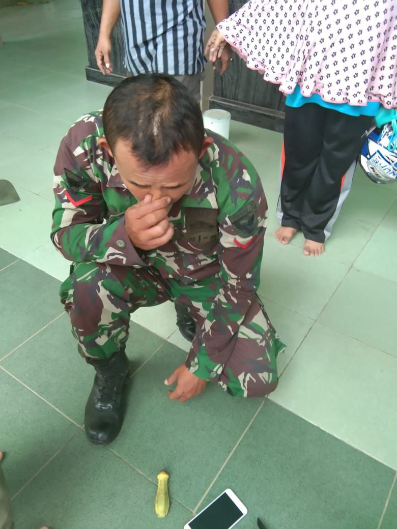 Viral di Medsos, Diduga Curi Kotak Amal Masjid Oknum TNI Ditangkap Warga 