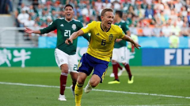 Klasemen Grup F: Swedia dan Meksiko Lolos ke 16 Besar