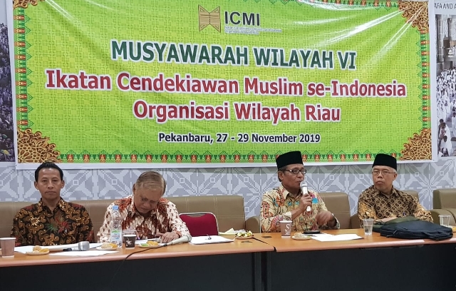 Aklamasi, Prof Alaiddin Koto Pimpin ICMI Riau Periode 2019-2024