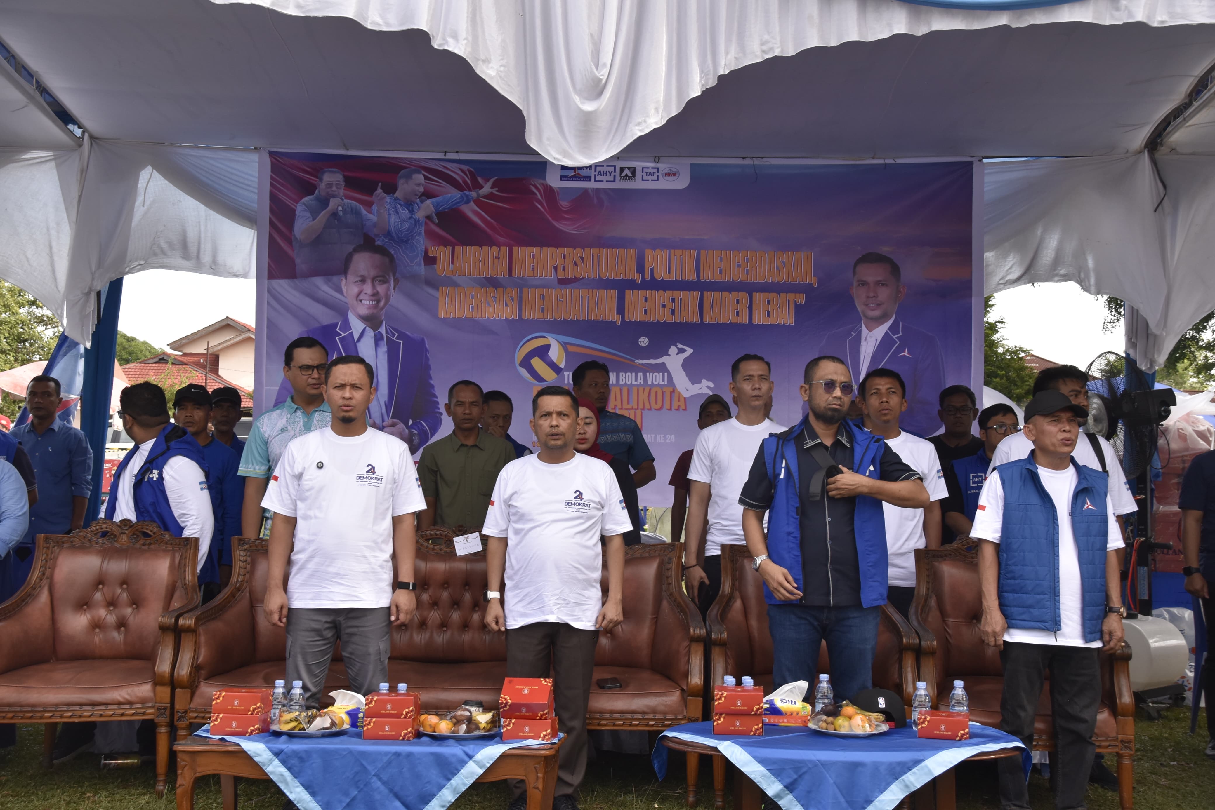 HUT ke-24 Demokrat, DPC Pekanbaru Taja Turnamen Voli