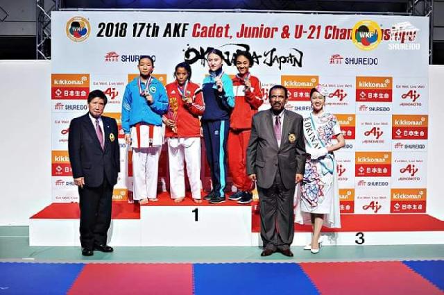 Karateka Indonesia Asal Riau Raih Perunggu di Kejuaraan Asia