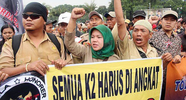 Kecewa Sama Jokowi, Honorer K2 Rapatkan Barisan Menangkan Prabowo-Sandi