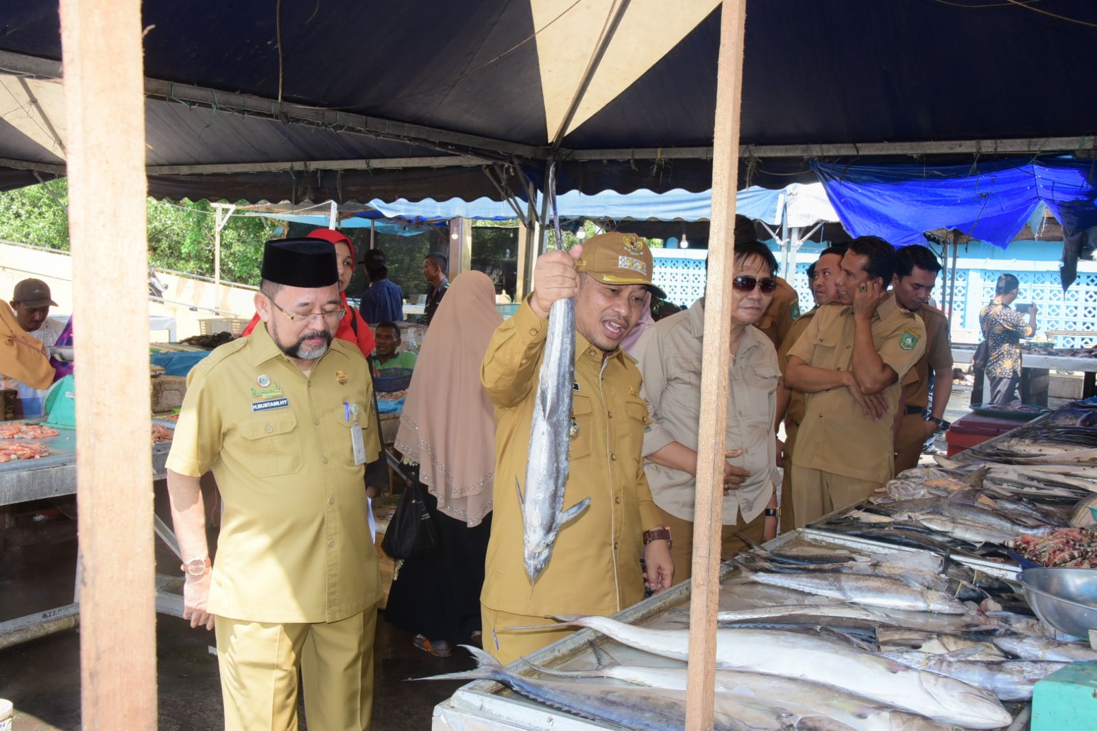 Wabup Sidak Pasar Terubuk dan Pelabuhan Roro Bengkalis