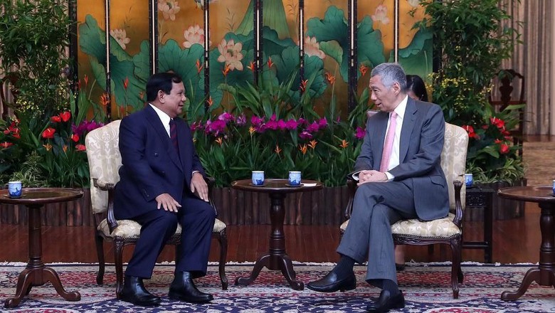 Prabowo Bertemu PM Singapura, Ini yang Mereka Bahas 