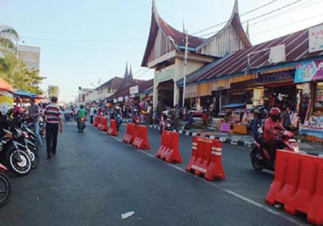 Jalan Lingkar dalam Kota Batusangkar Resmi Satu Arah