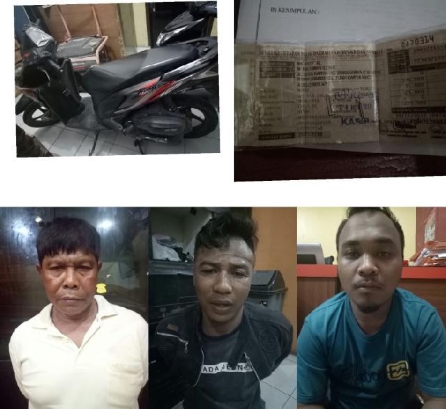 Tiga Jaringan Curanmor Dibekuk Saat Jual Motor Curian di Sukajadi