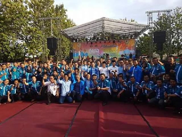 Pelantikan KNPI Diguyur Hujan