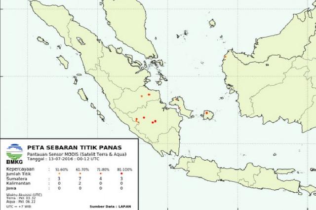 Titik Api Riau tak Terpantau BMKG
