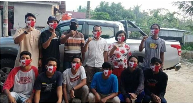 Anggota DPRD Siak Paramananda Pakpahan Berbagi Ratusan Sembako dan Masker
