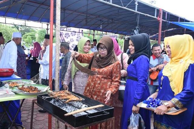 Tidak Dipungut Biaya, Ratusan Pedagang Ramaikan Pasar Ramadan di Bengkalis