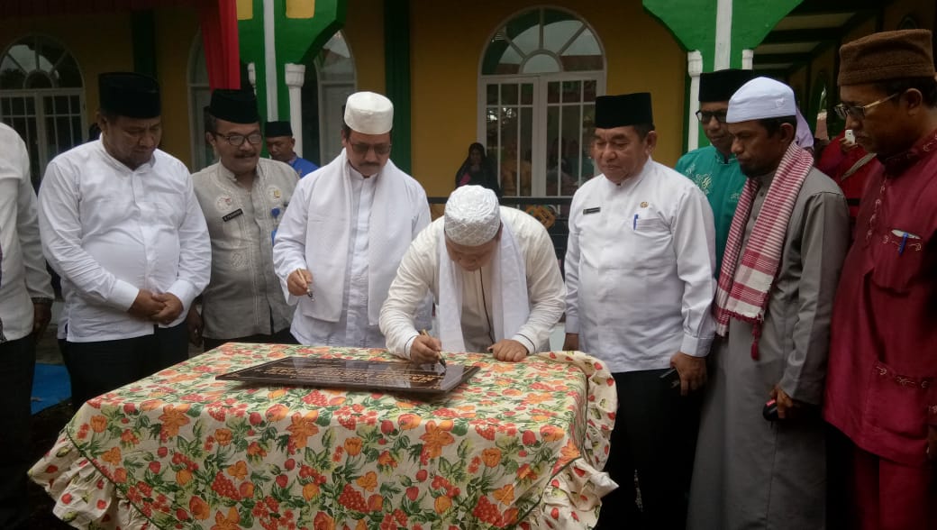 Bupati Meranti Bersama Kakanwil Kemenkumham Riau Resmikan Masjid Nurul Najah Desa Tanah Merah