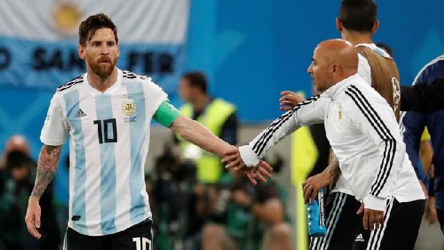 Beredar Rumor Messi Tentukan Pergantian Pemain, Ini Reaksi Sampaoli 
