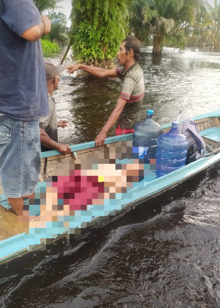 Dua Pelajar SD di Pelalawan Meninggal Terseret Arus Banjir Sungai Kualo