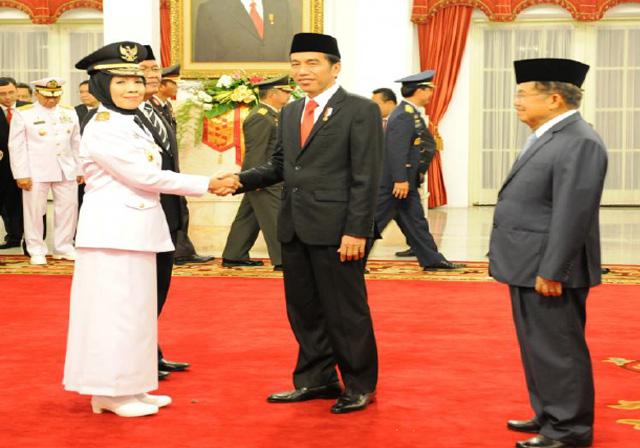 Presiden Lantik Nurhajizah Sebagai Wagub Sumut