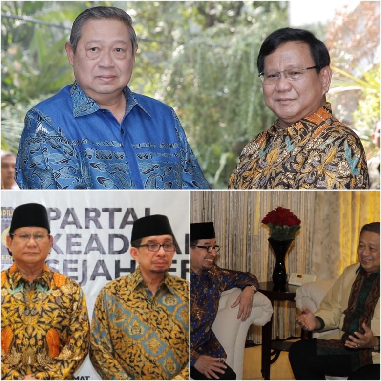 Pertemuan Maraton SBY-Prabowo dan PKS