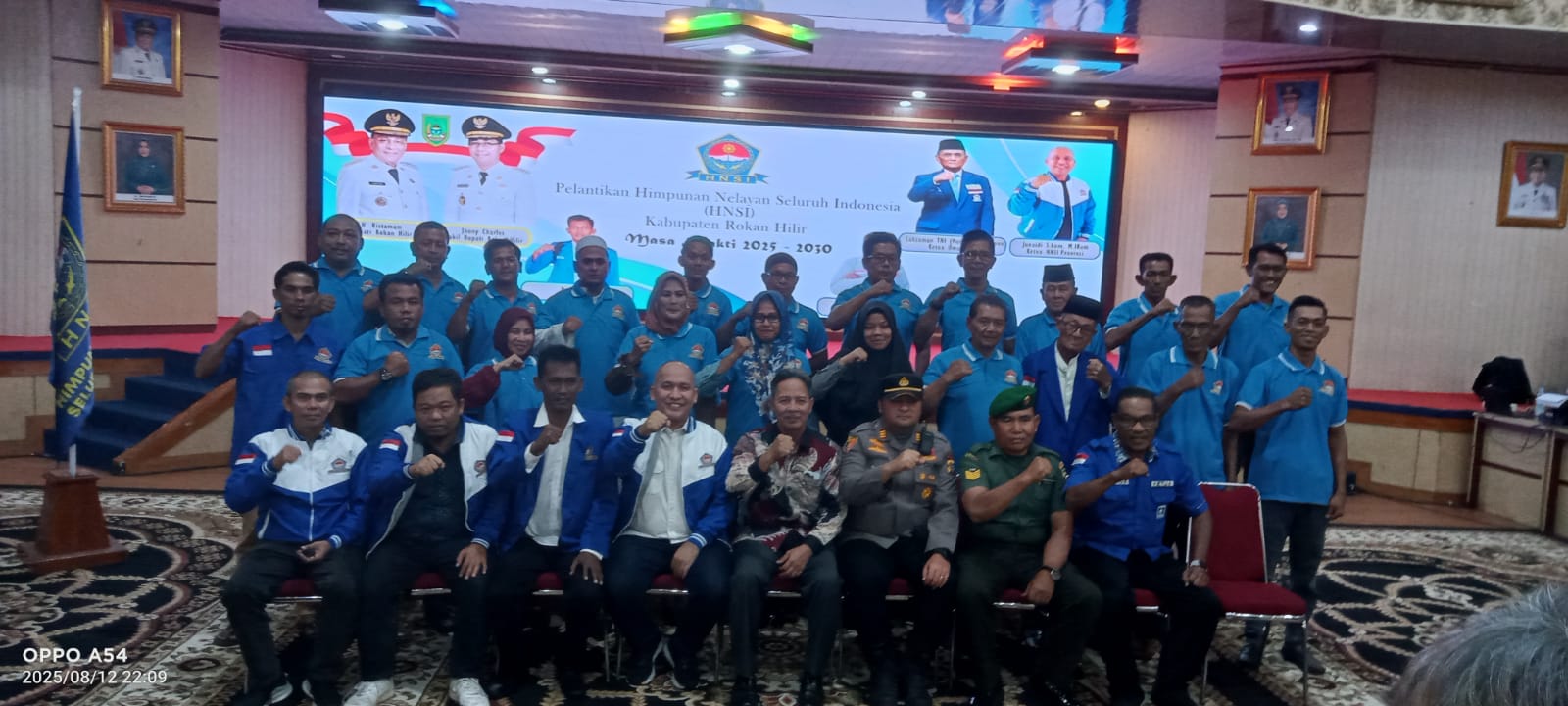 DPC HNSI Rohil Dilantik, Pemkab Harap Kontribusi Bagi Nelayan