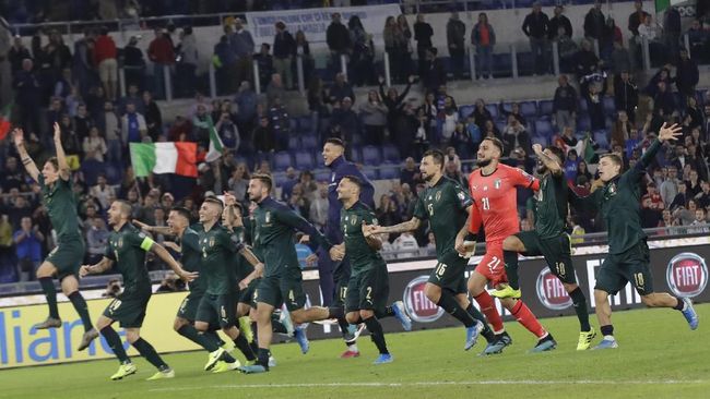 Menang atas Yunani, Italia Jadi Tim Kedua yang Lolos ke Piala Eropa 2020