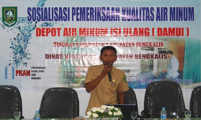 Diskes Taja Sosialisasi Pemeriksaan Kualitas Air Isi Ulang