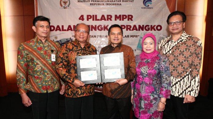 MPR Luncurkan Prangko Empat Pilar