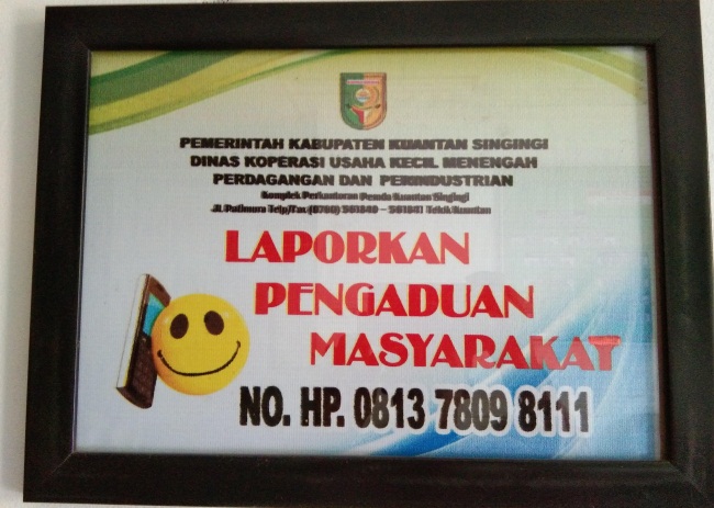 Tampung Keluhan Masyarakat, Diskoperindag Kuansing Sediakan Call Center