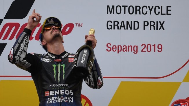 Juarai MotoGP Malaysia 2019, Vinales Dedikasikan Kemenangan untuk Mendiang Afridza