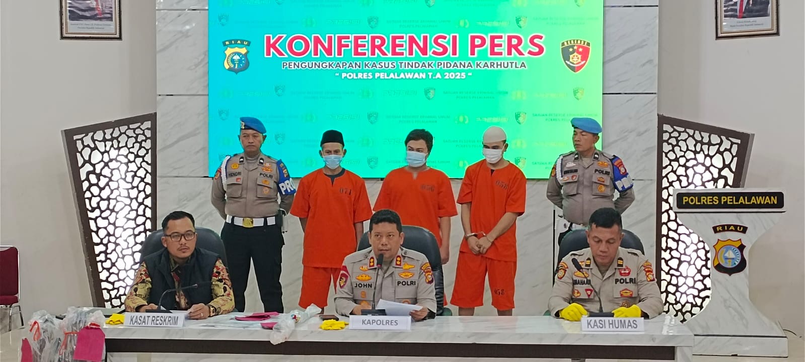 Pembakar Lahan TNTN Diringkus Polres Pelalawan
