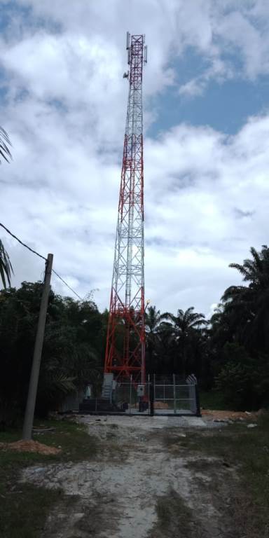 Tower Layanan Komunikasi di Kampung Rawangkao Siak Dibangun Tanpa IMB