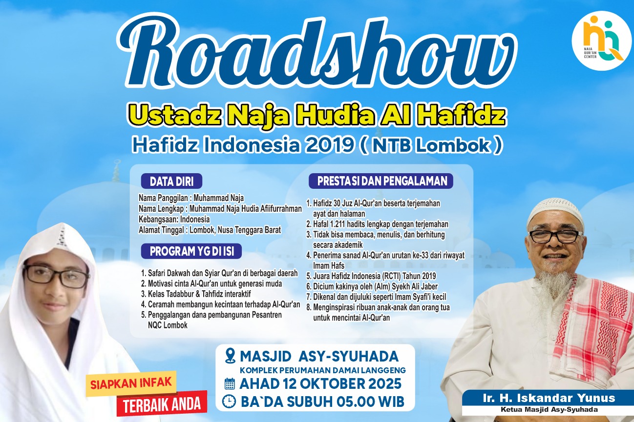 Masjid Asy-Syuhada Gelar Roadshow Hafidz Indonesia