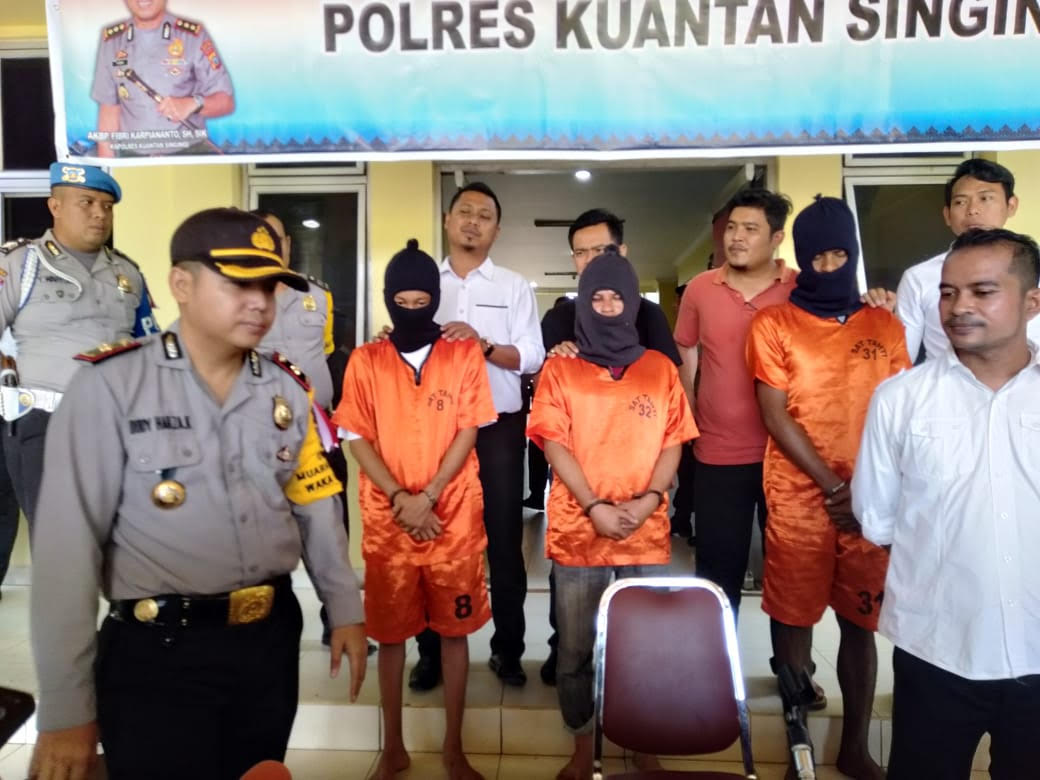 Polres Kuansing Amankan Tiga Tersangka Terkait Pembunuhan Anak di Kuantan Hilir