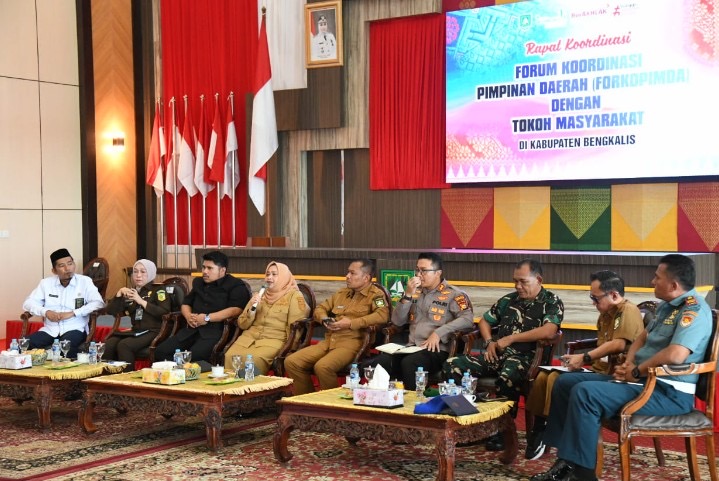 Rakor Forkopimda, Bupati Kasmarni Ungkap Perekonomian Bengkalis Tumbuh Positif