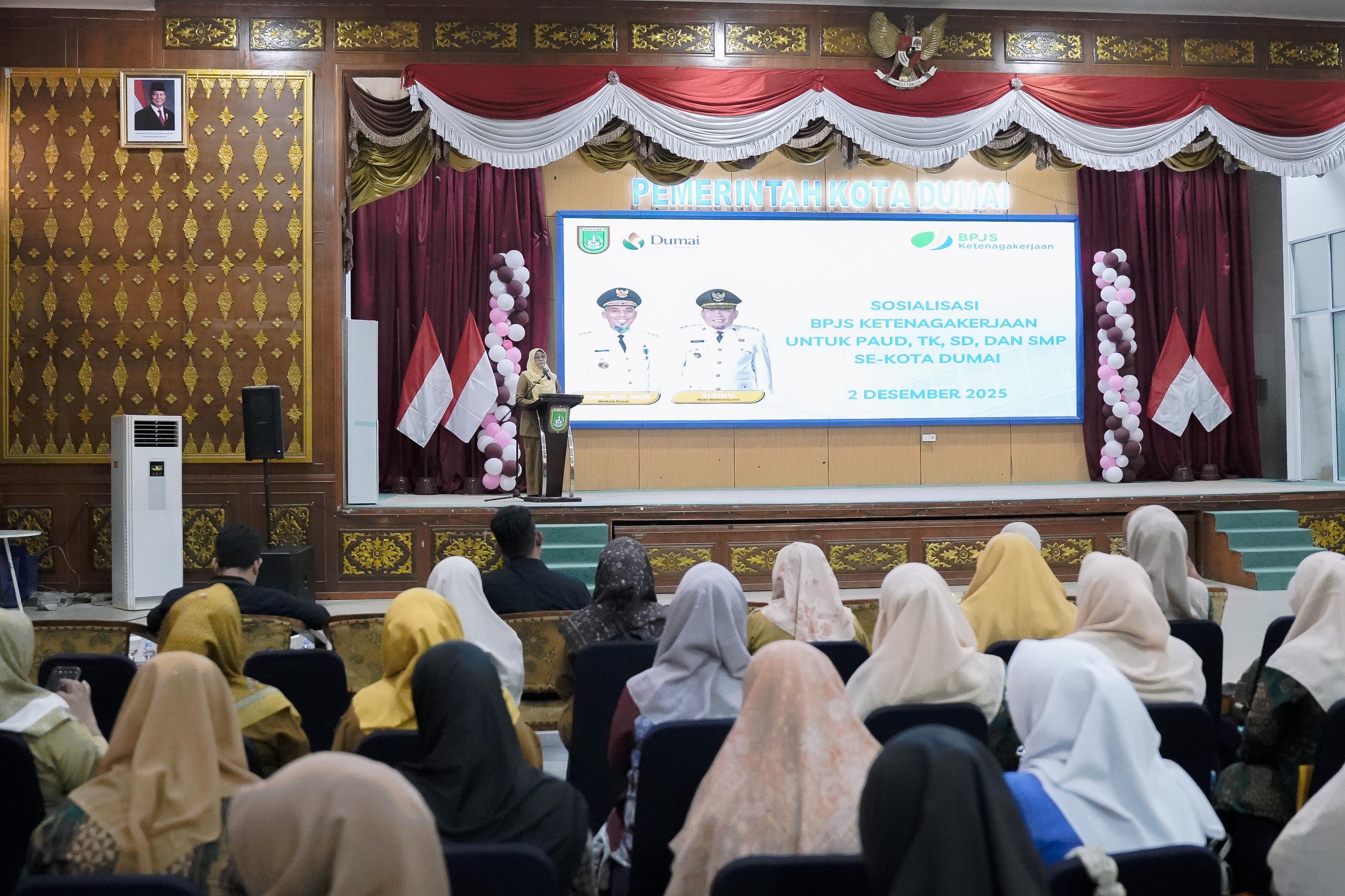 Pemko Dumai Harap Para Guru Terlindungi BPJS Ketenagakerjaan