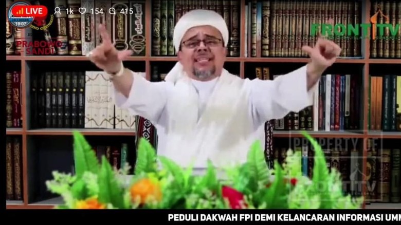 Habib Rizieq Sebut 10 Alasan Pilih Prabowo-Sandi