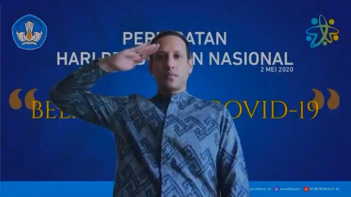 Hardiknas di Tengah Pandemi Covid-19, Ini Pidato Mendikbud Nadiem