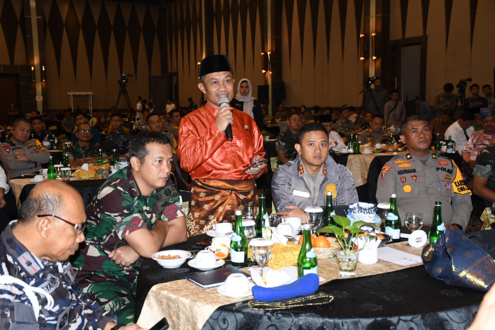 Wabup Bengkalis Berbicara soal Abrasi dan Narkoba di Forum Rapim TNI-POlRI